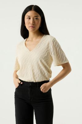 Garcia T-shirt ecru S260004