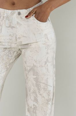 House of Smits Broek print bootcut zand ncp080
