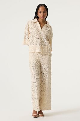Garcia Broek kant ecru Q260117
