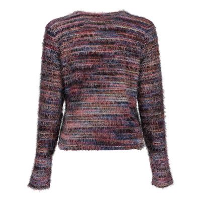 Geisha Cardigan hairy burgundy 64508-10