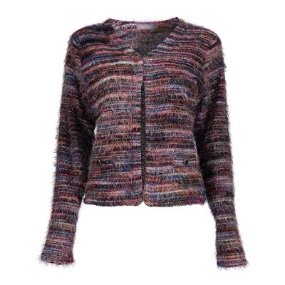 Geisha Cardigan hairy burgundy 64508-10 Geisha Cardigan hairy burgundy 64508-10