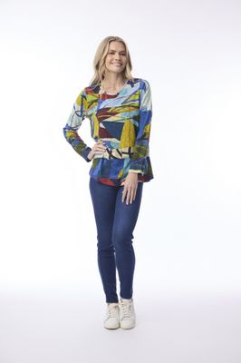 Orientique T-shirt cont mosterd 23196 Orientique T-shirt cont mosterd 23196