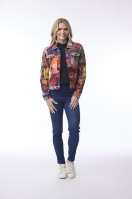 Orientique Jacket ponte multicolor 23145 Orientique Jacket ponte multicolor 23145