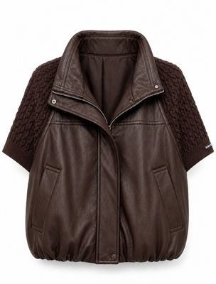 House of Smits Vest Faux choco ef2620 House of Smits Vest Faux choco ef2620