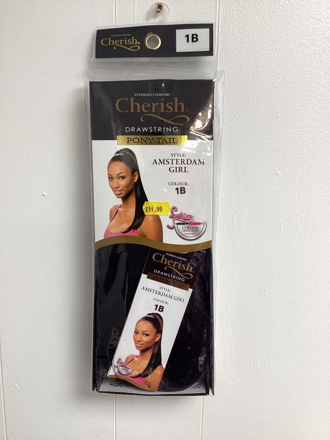 Cherish Drawstring Ponytail Amsterdam Girl, Color: 1B