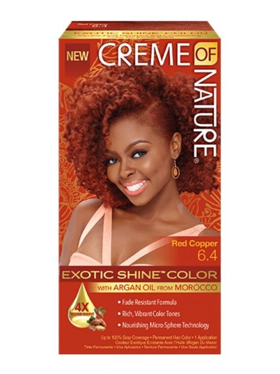 Creme of Nature Exotic Shine color with Argan Oil – Red Copper (6.4)