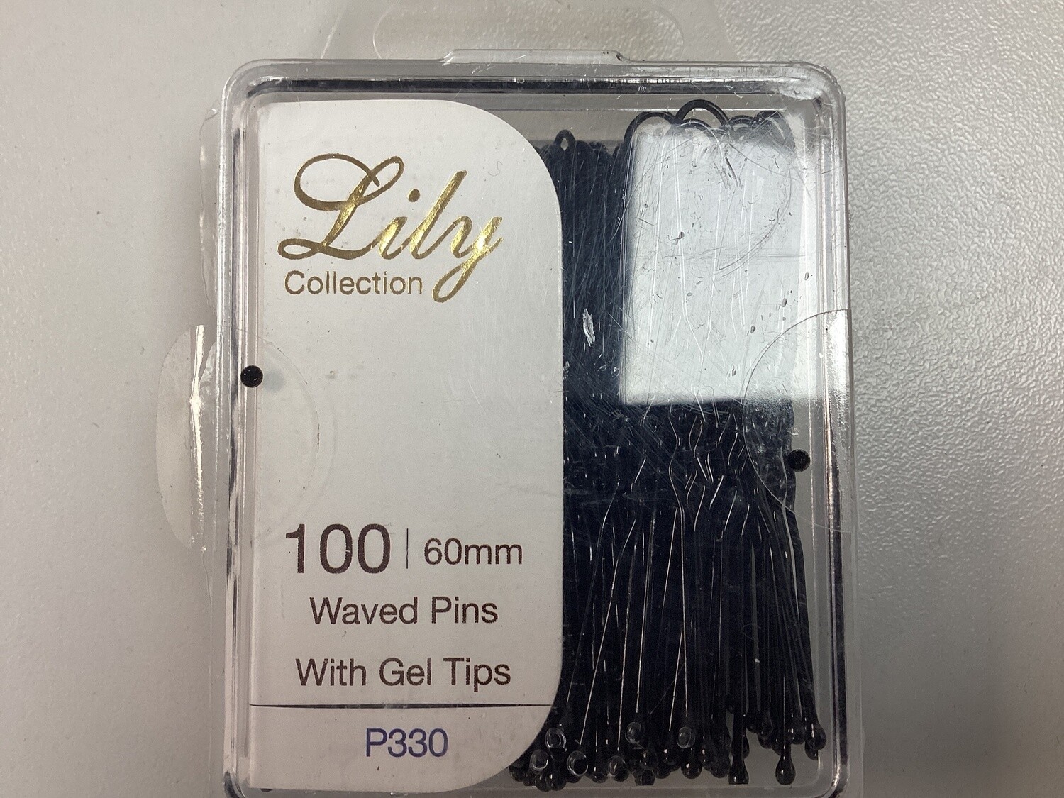 Lily Collection 100pcs waved pins, Length: 60mm