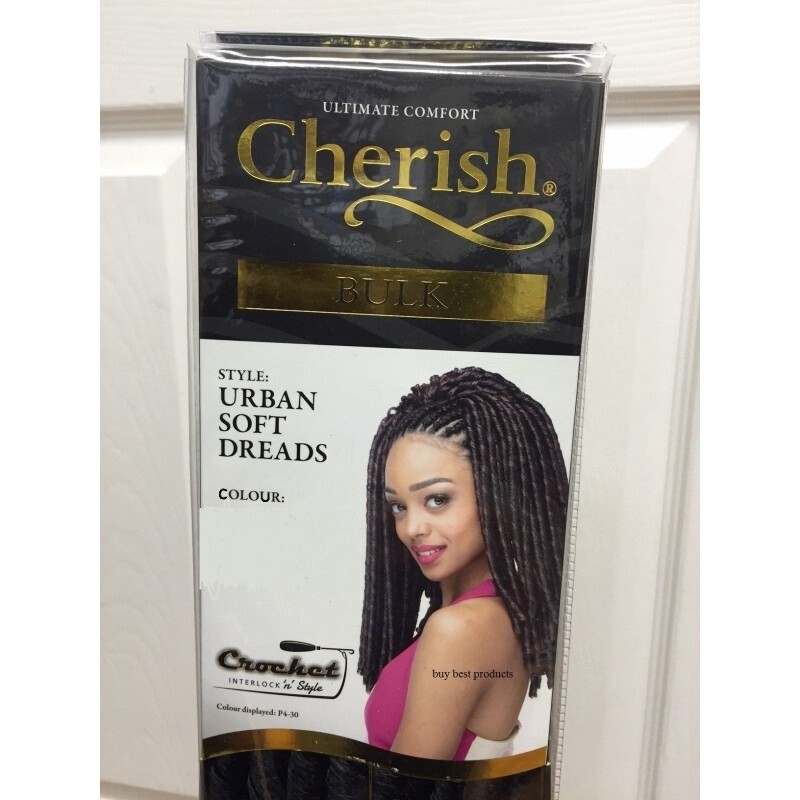 Cherish Ultimate Comfort Bulk Urban Soft Dreads (Crochet Braid), Colour: 1