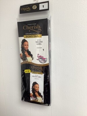 Cherish Drawstring Ponytail Miami Girl