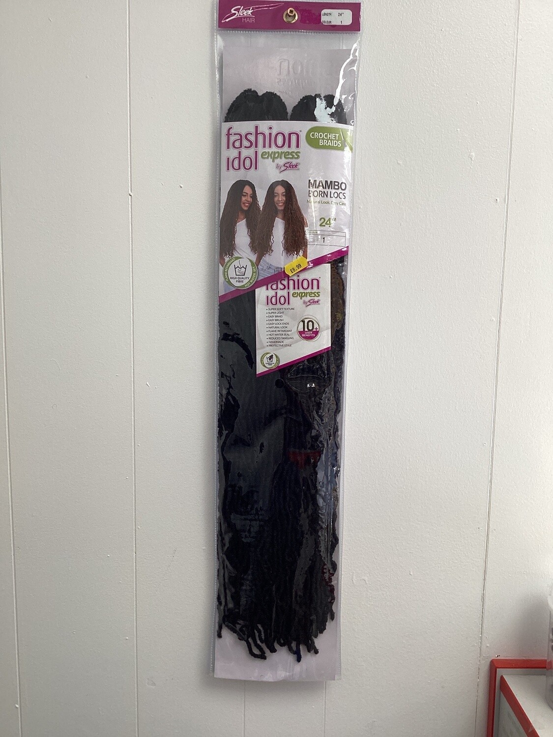 Fashion Idol Mambo Born Locs 24”, Color: 1