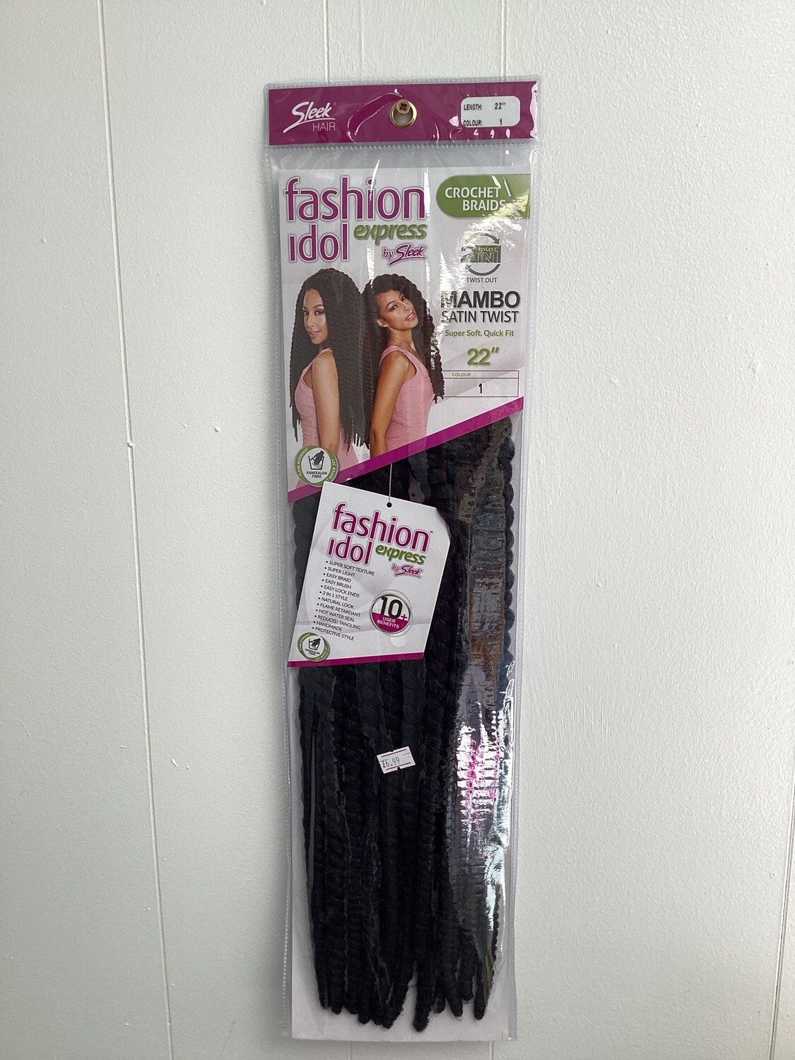Fashion Idol Mambo Satin Twist 22”, Color: 1
