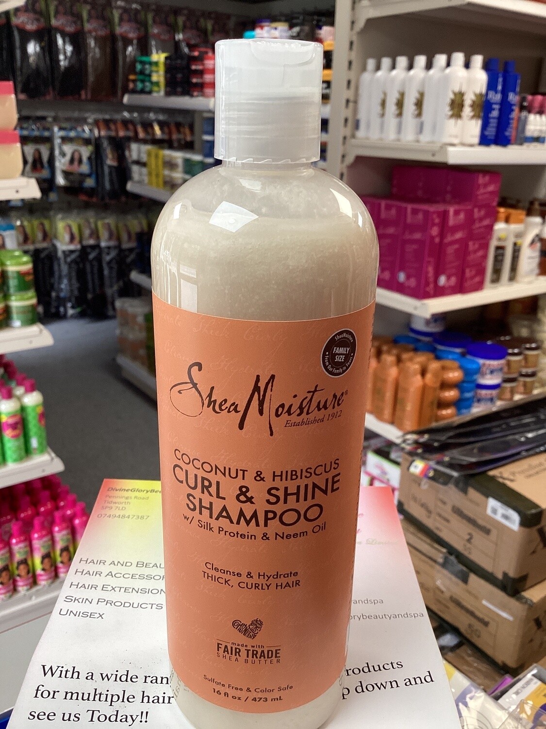 Shea Moisture Coconut &amp; Hibiscus Curl &amp; Shine, Code: Shampoo