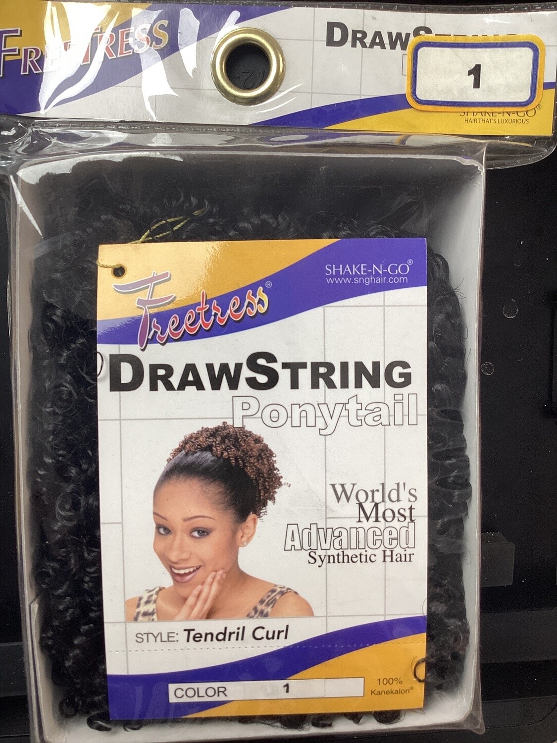 Drawstring Ponytail Tendril Curl