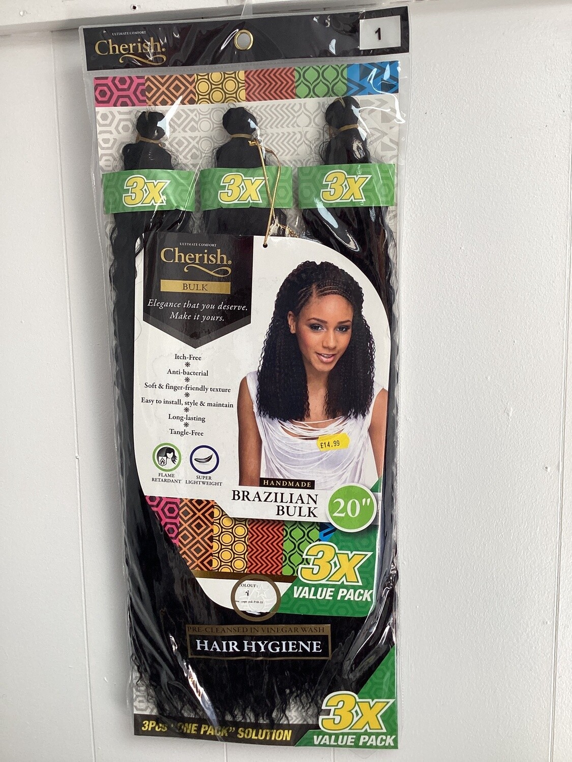 Cherish 3X Brazilian Bulk, Colour: 1