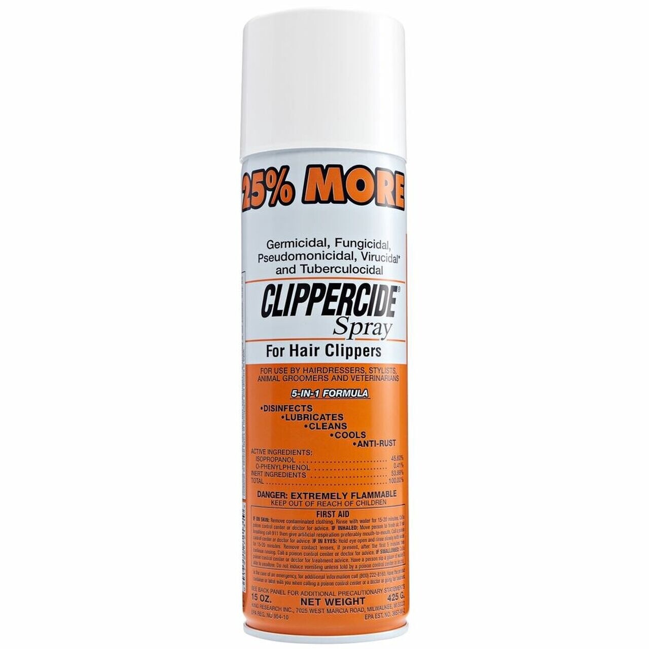 Clippercide Spray For Hair Clippers 15oz/425