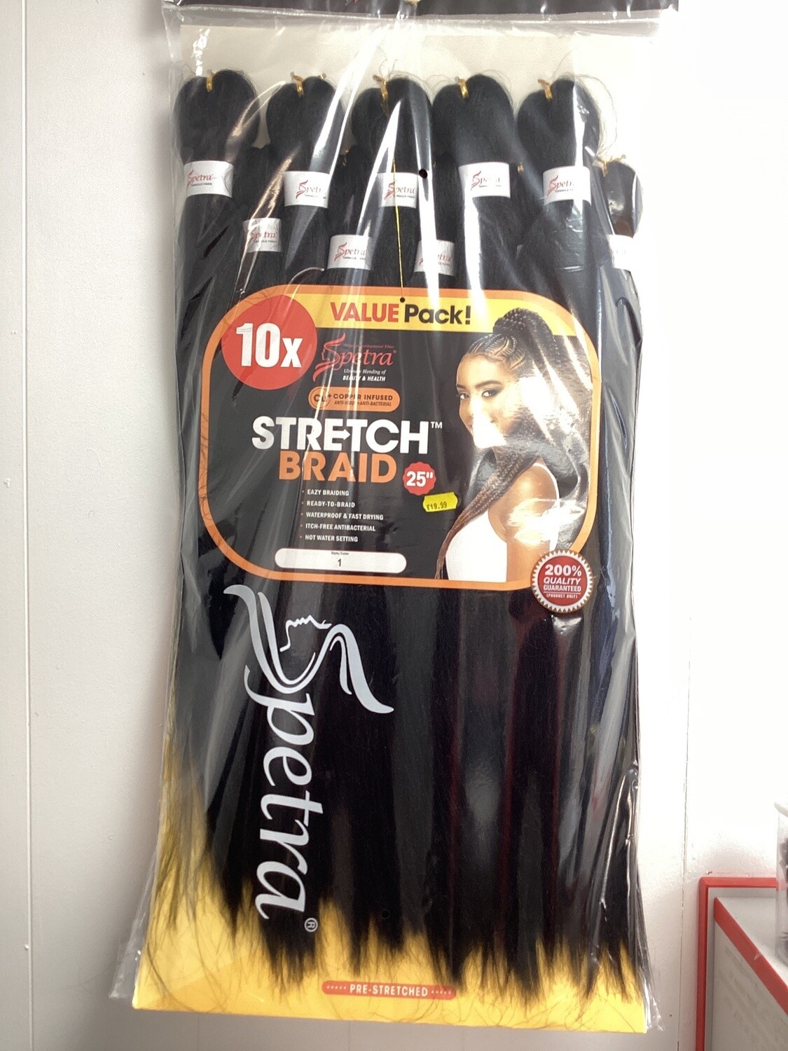Vivica Fox Spetra Miracle Fiber 10x Pree stretched braid, Color: 1