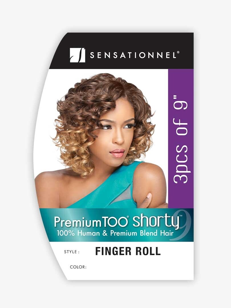 Premium Too: Shorty HH Weave, Name: Finger Roll Wvg, Color: 1B