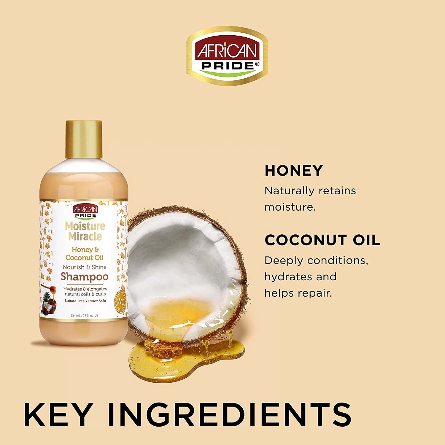 African Pride Moisture Miracle, Name: Shampoo 473ml