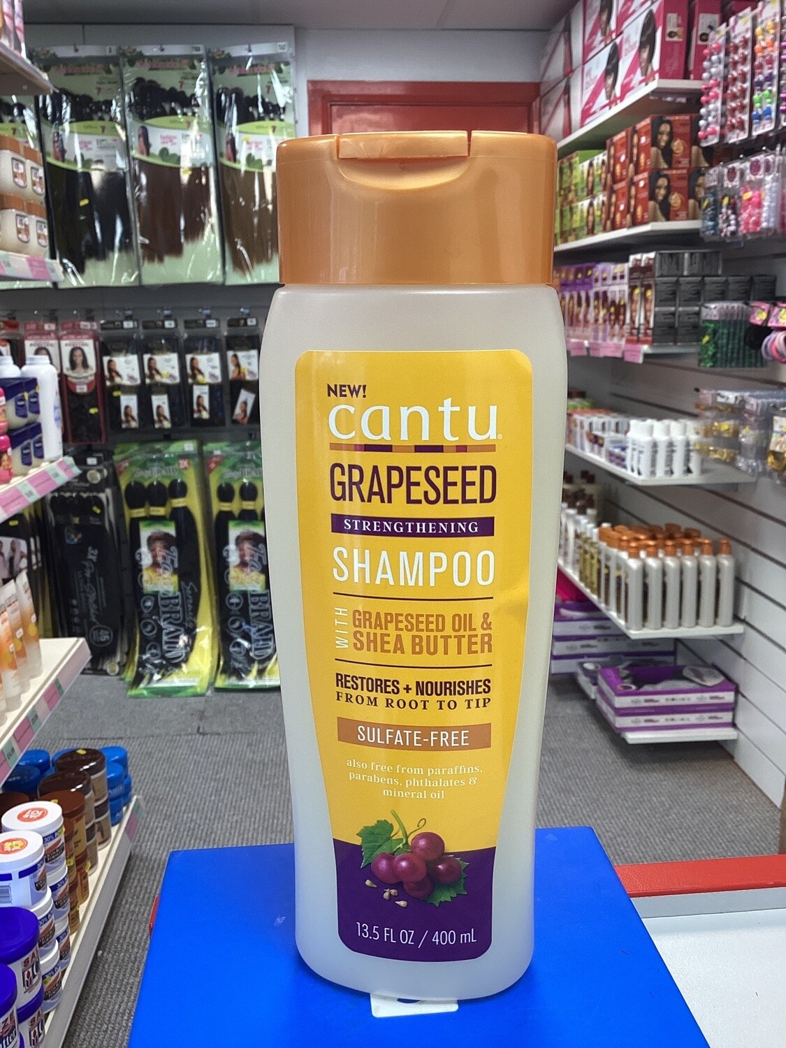 Cantu Sulfate free Strengthening Shampoo, Name: Grapeseed