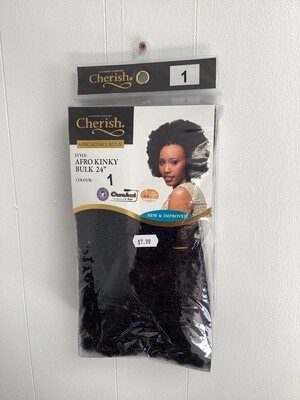 Cherish Afro kinky Bulk 24” Crochet Braid