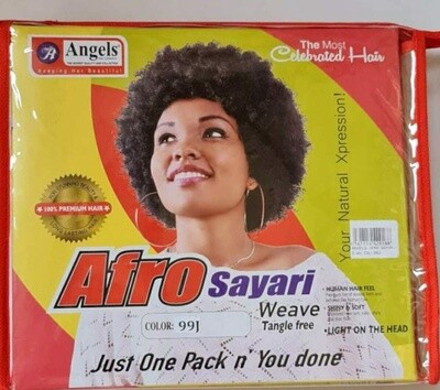 Afro Sayari Weave Short Curly 3 bundles 3''
