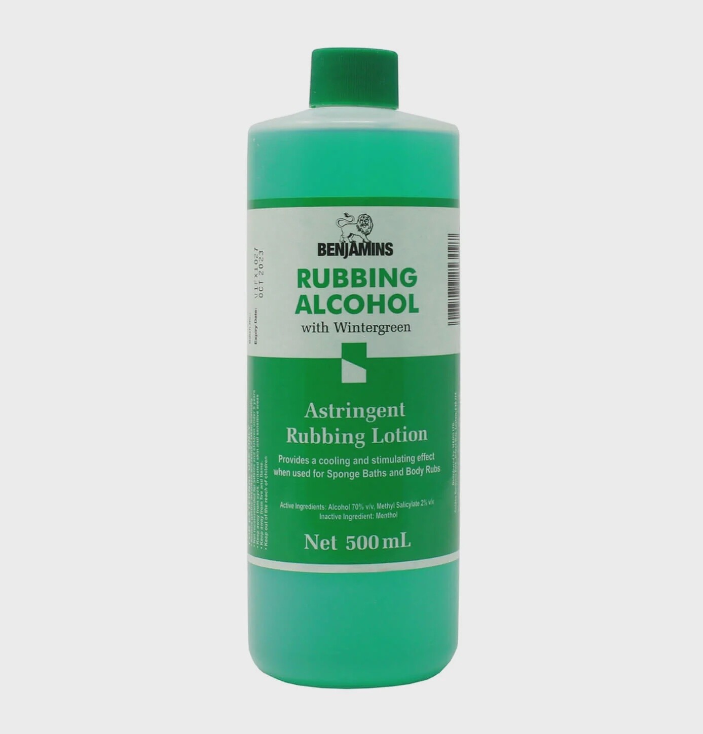 Benjamins Rubbing Alcohol 500mls