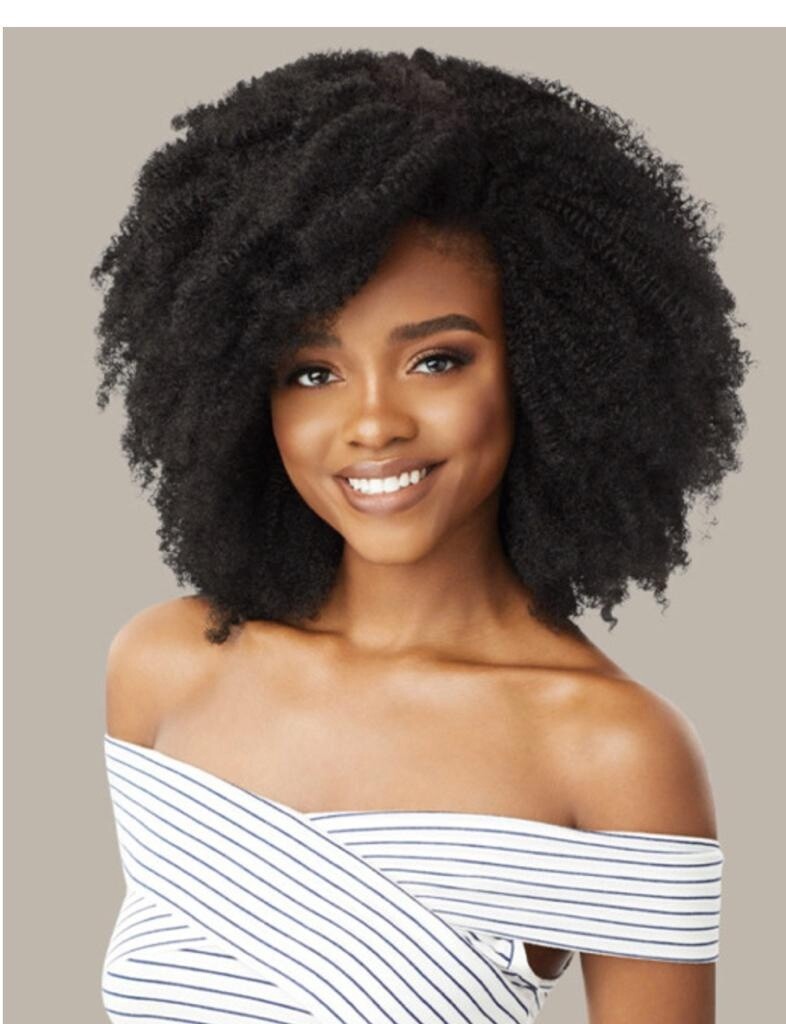 Big Beautiful Clip in Collection - 4C Corkscrew Afro