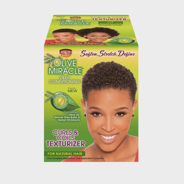 African Pride Olive Miracle Deep Conditioning Curls &amp; Coils Texturizer