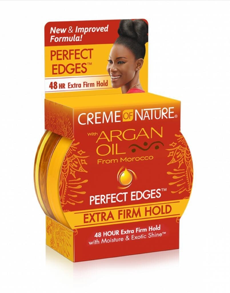 Crème of Nature Argan Oil Perfect Edges Extra Firm Hold  48 Hour 2.25oz