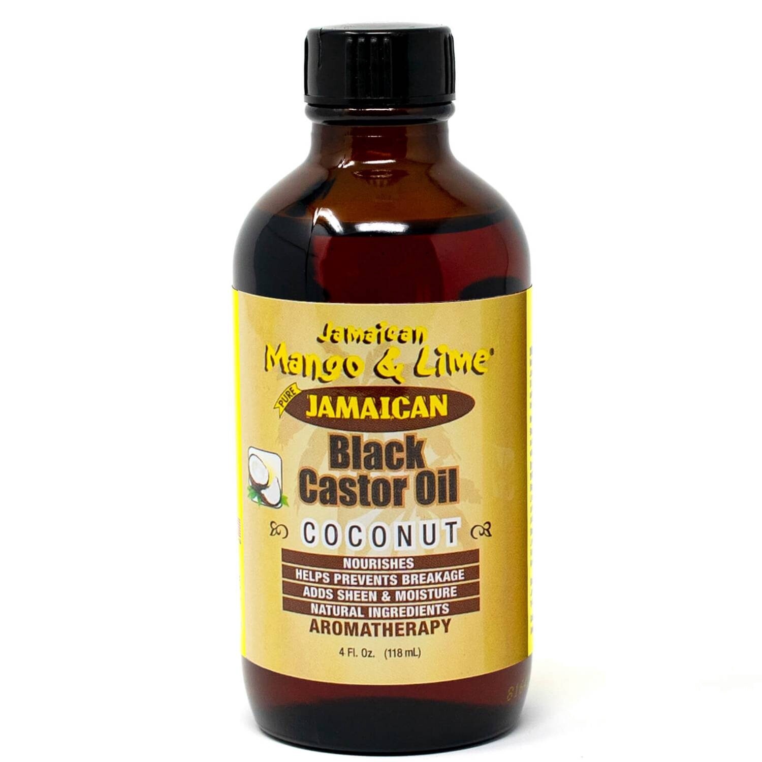 Jamaican Mango &amp; Lime Black Castor Oil: Coconut Oil 8oz/236ml