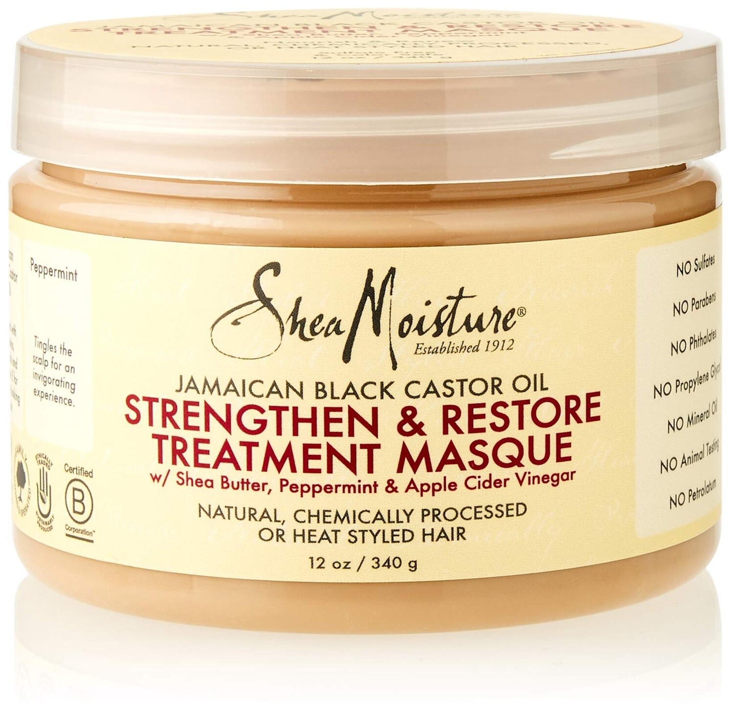 Shea Moisture Jamaican Black Castor Oil Strengthen and Restore  Treatment Masque 355ml