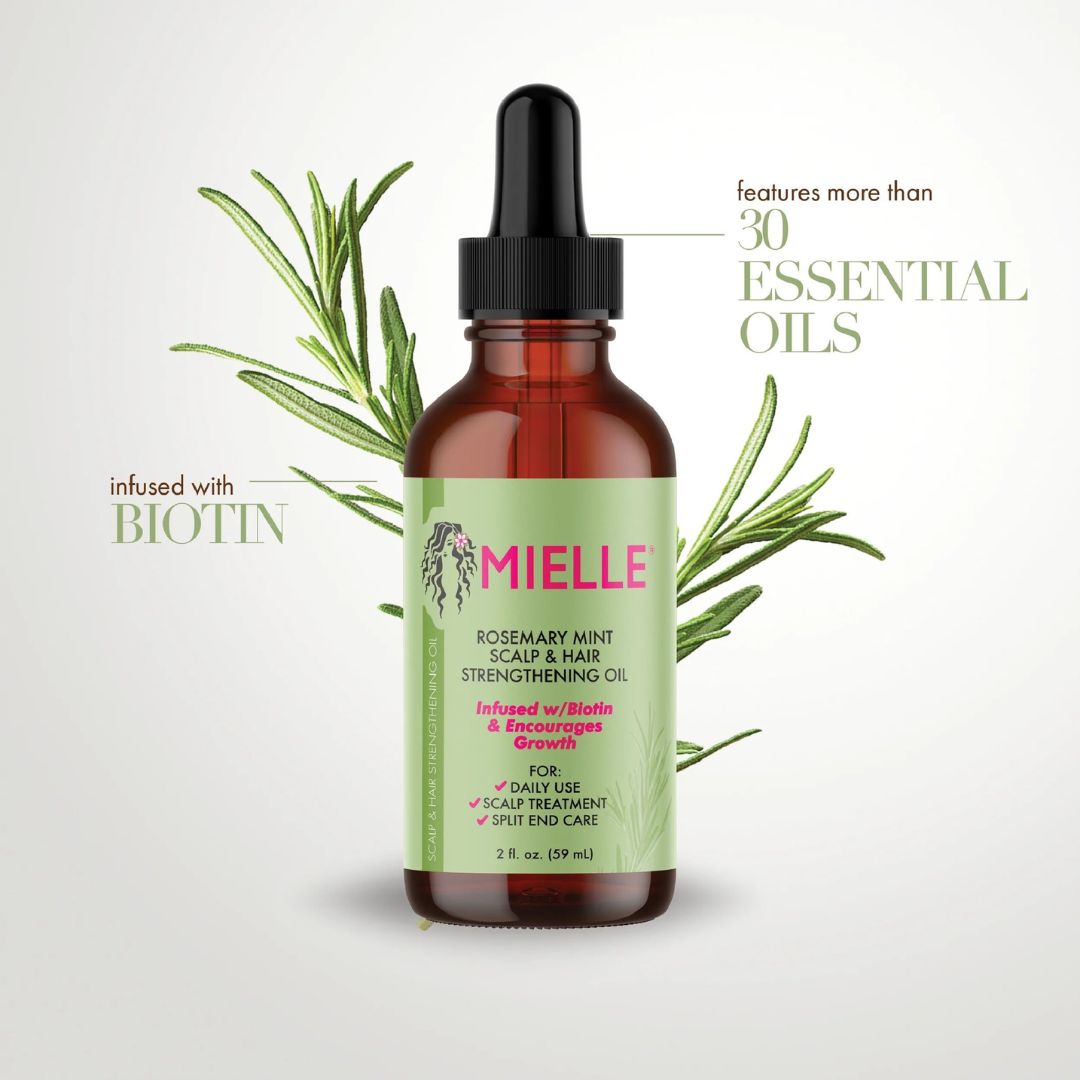 Mielle Organics Rose Mint Scalp &amp; Hair Strengthening Oil