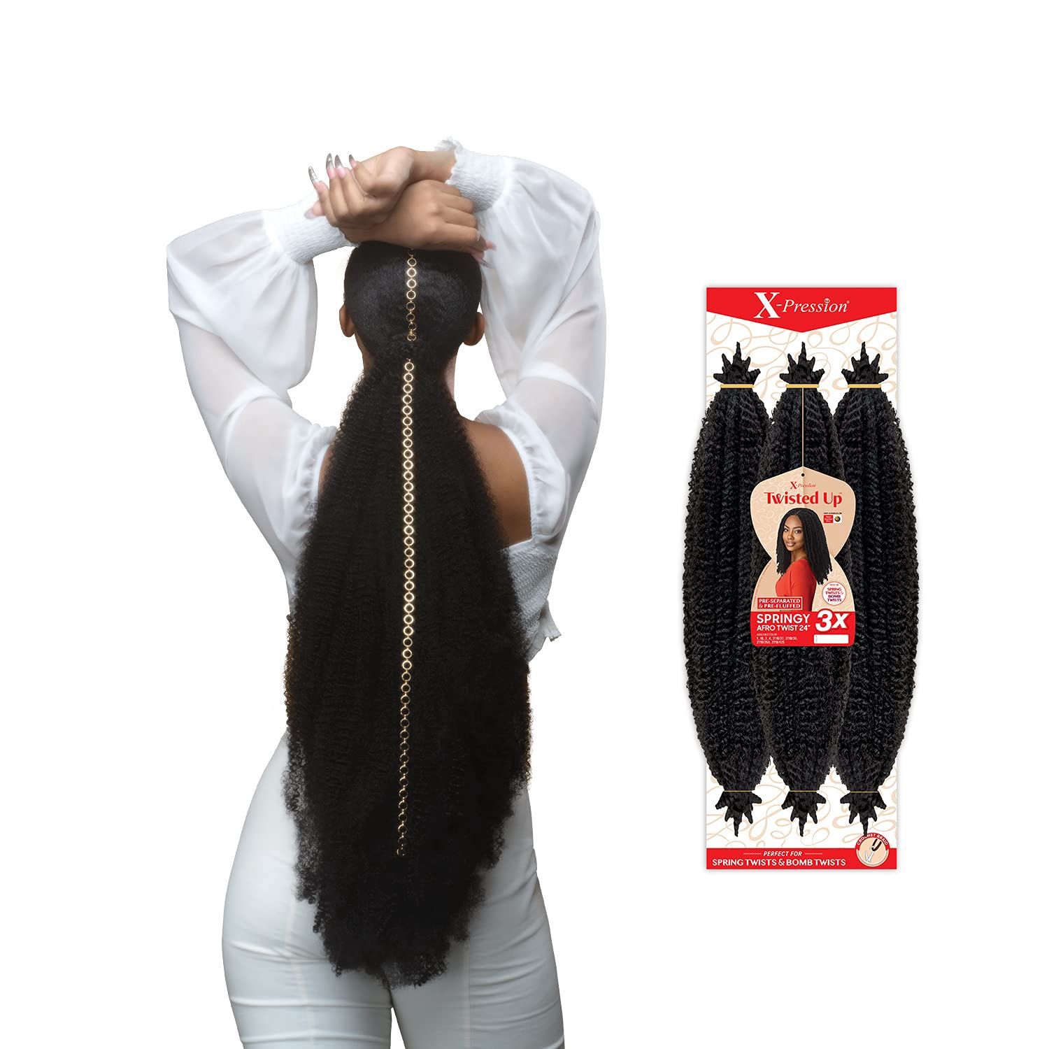 Xpression Twisted Up-Springy Afro Twist 24”