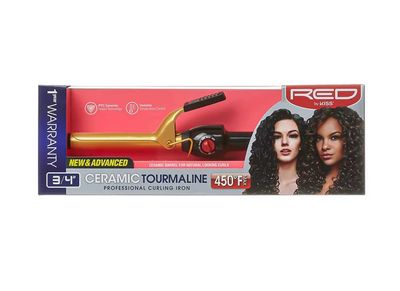 RED BY KISS Ceramic Curling Iron 3/4”