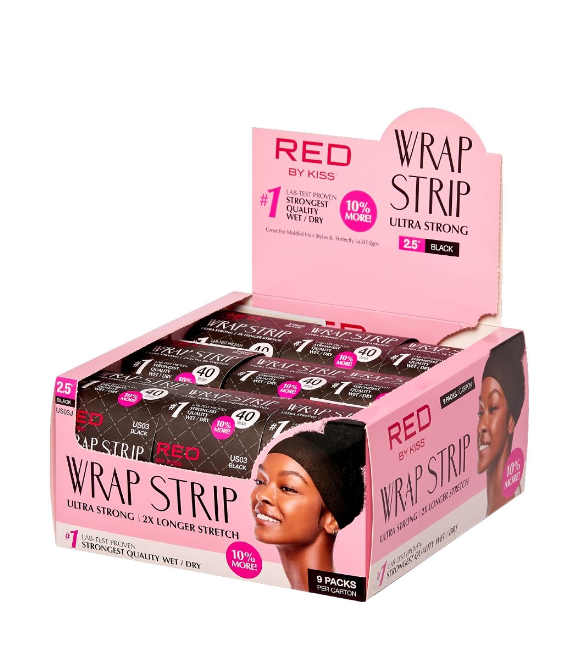 RED BY KISS Wrap Strip 3.5” and 2.5&quot;