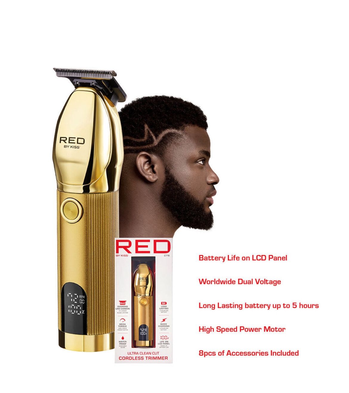 RED BY KISS Ultra Clean Cordless Trimmer
