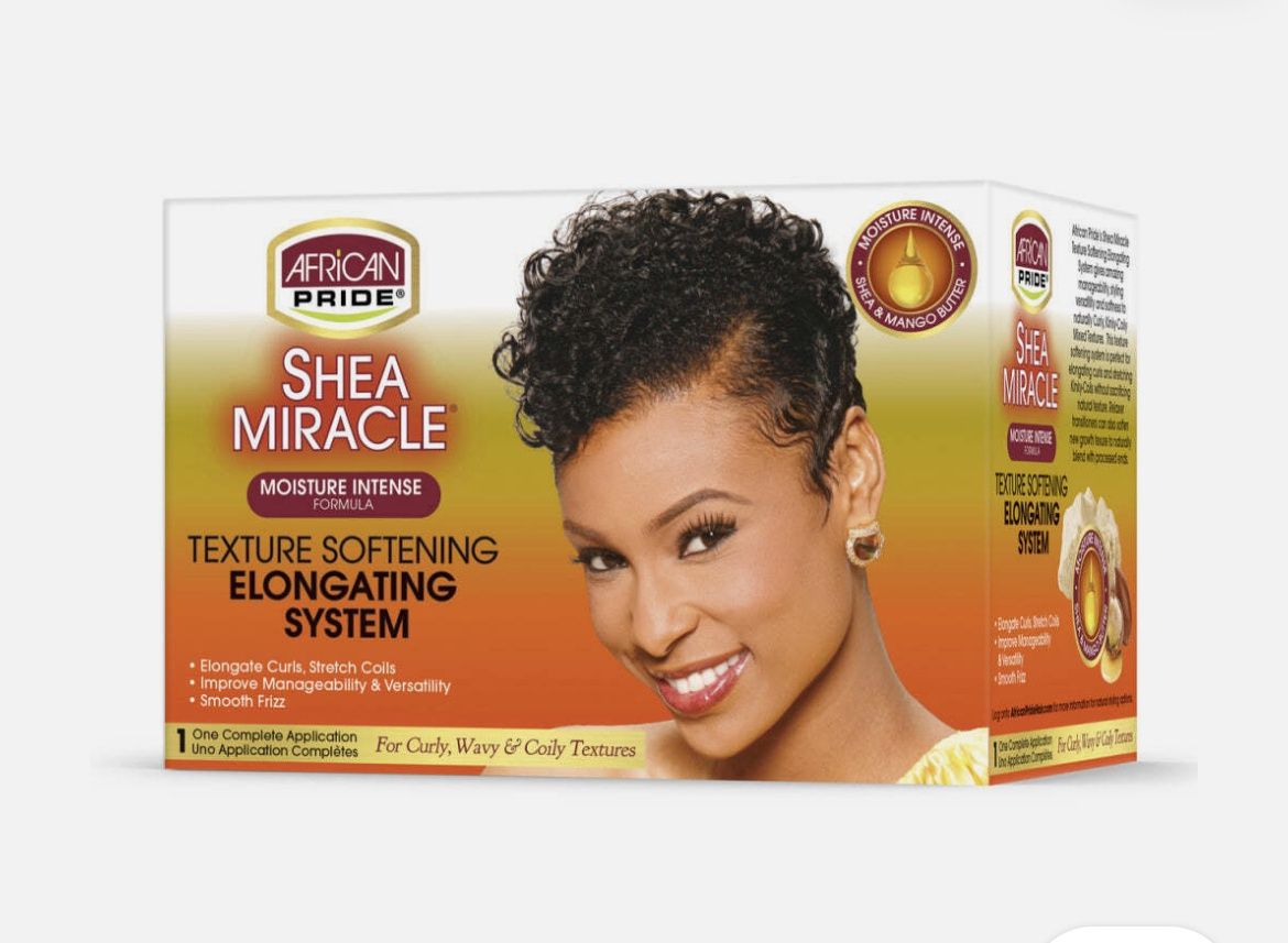 African Pride Shea Miracle Text Softening kit