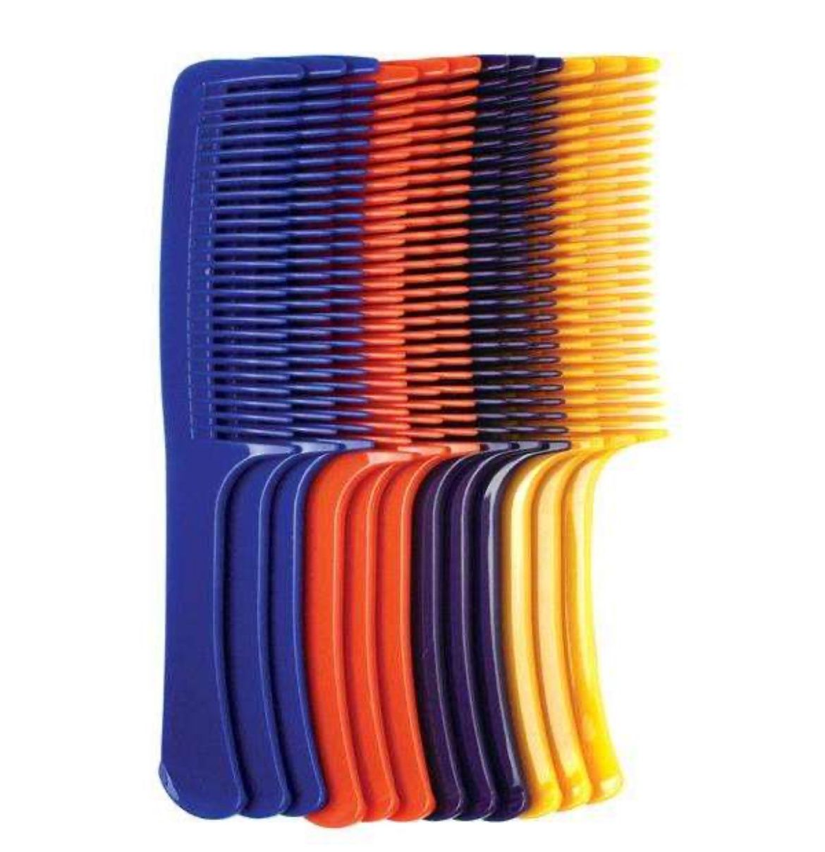 Annie Curved Teeth Bush Comb 9&quot; Bulk Asst Color