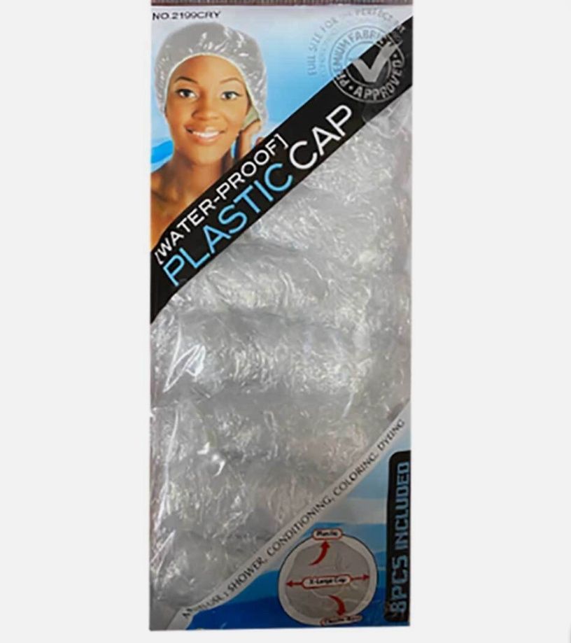 Magic Water Proof Elastic Band Shower Cap 8 Pcs
