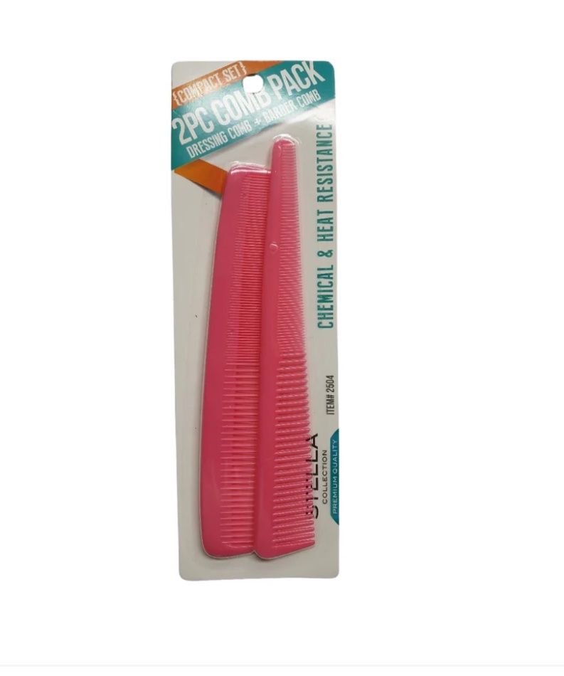 Stella Collection  Barber Comb 2PCS