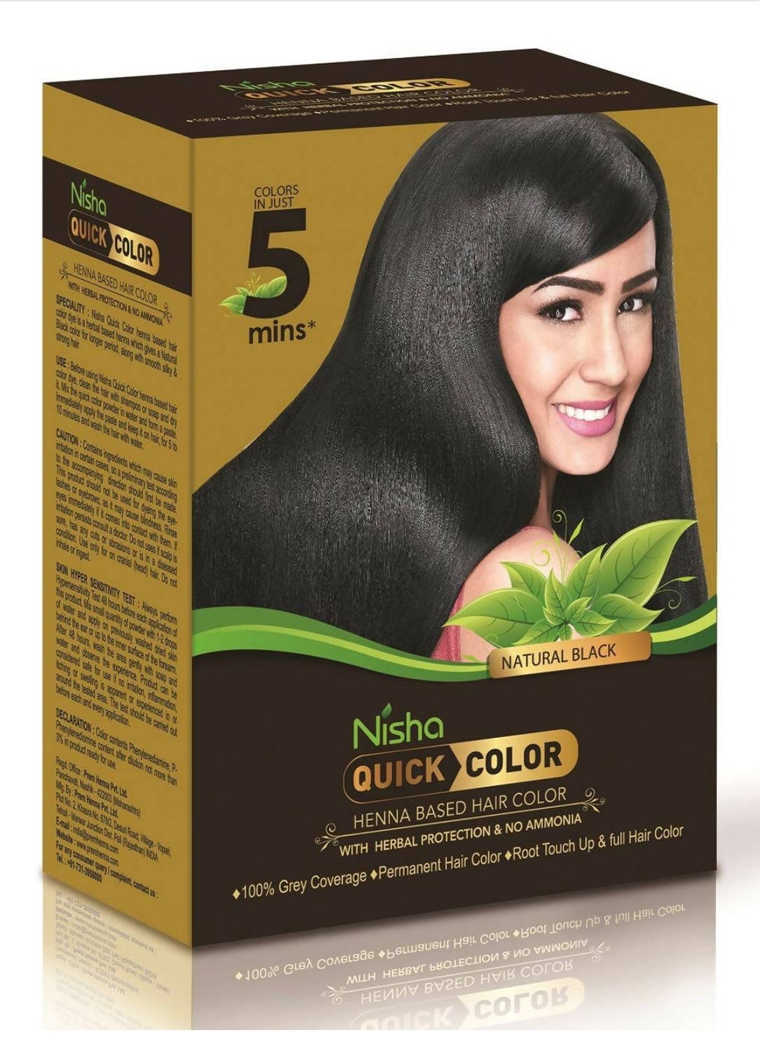 Nisha Quick Color: Natural Black