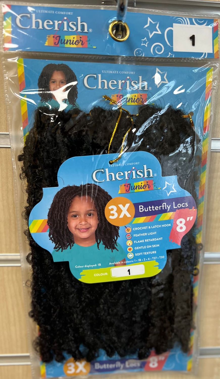 Cherish Junior 3X, Name: Butterfly Locs, Color: 1