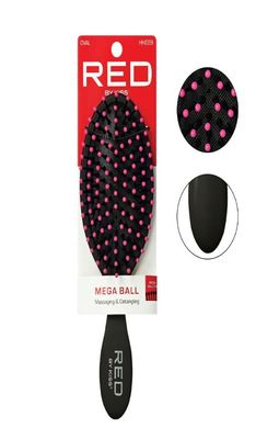 RED MEGA BALL OVAL: MASSAGING AND DETANGLING HH229