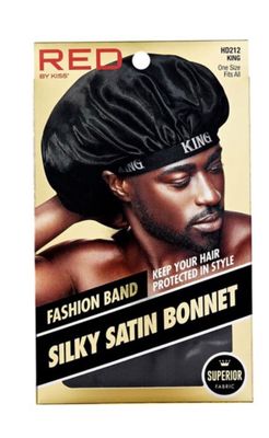 MEN’ S SILKY SATIN ELASTIC BONNET MEN’ S SILKY SATIN ELASTIC BONNET