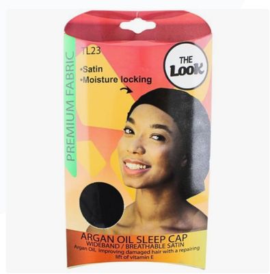 THE LOOK ARGAN OIL SLEEP CAP: BREATHABLE
