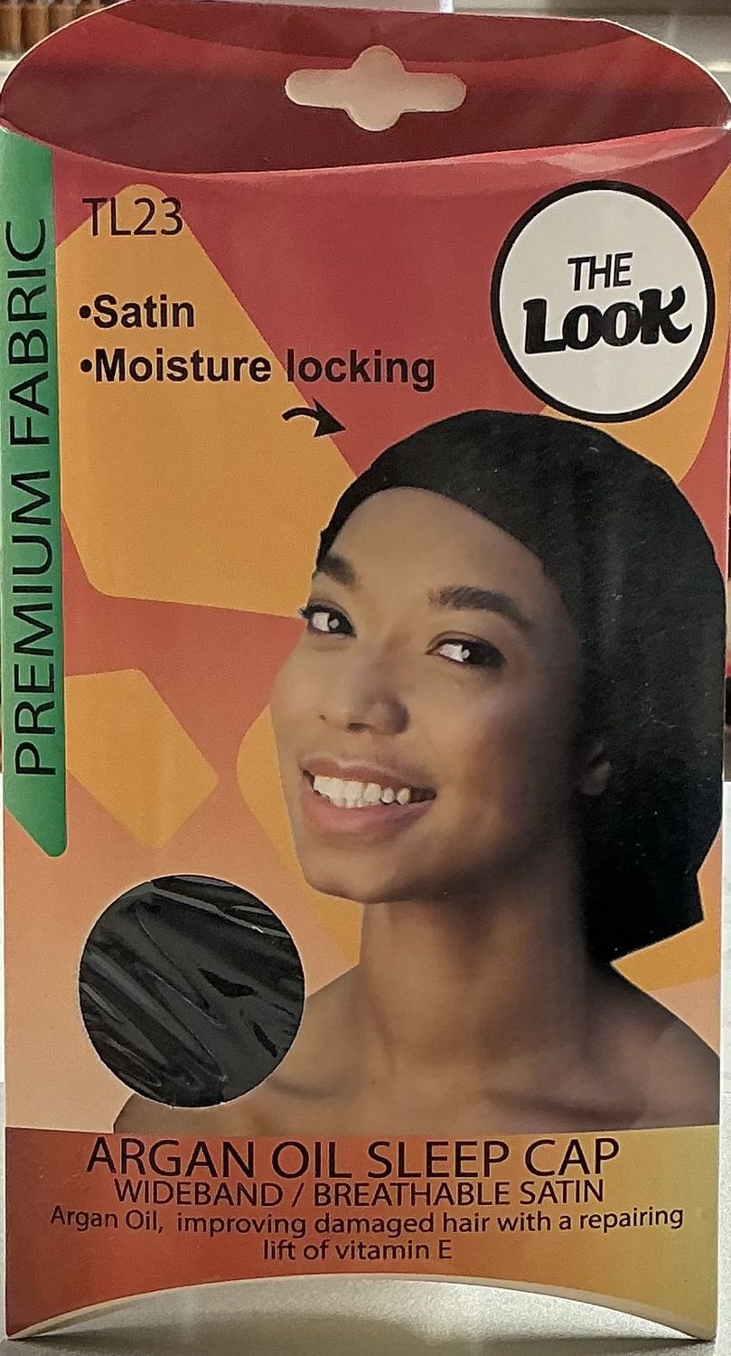 THE LOOK ARGAN OIL SLEEP CAP: BREATHABLE