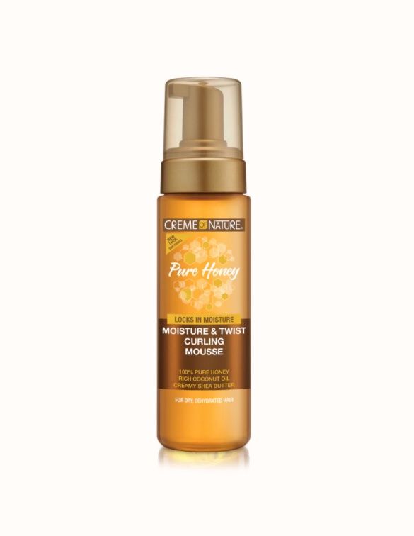 CREME OF NATURE PURE HONEY MOISTURE &amp; TWIST CURLING MOUSSE 7OZ