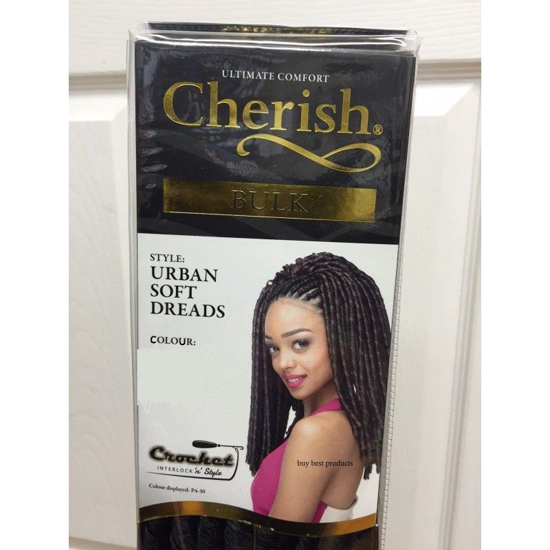 Cherish Ultimate Comfort Bulk Urban Soft Dreads (Crochet Braid), Colour: 1