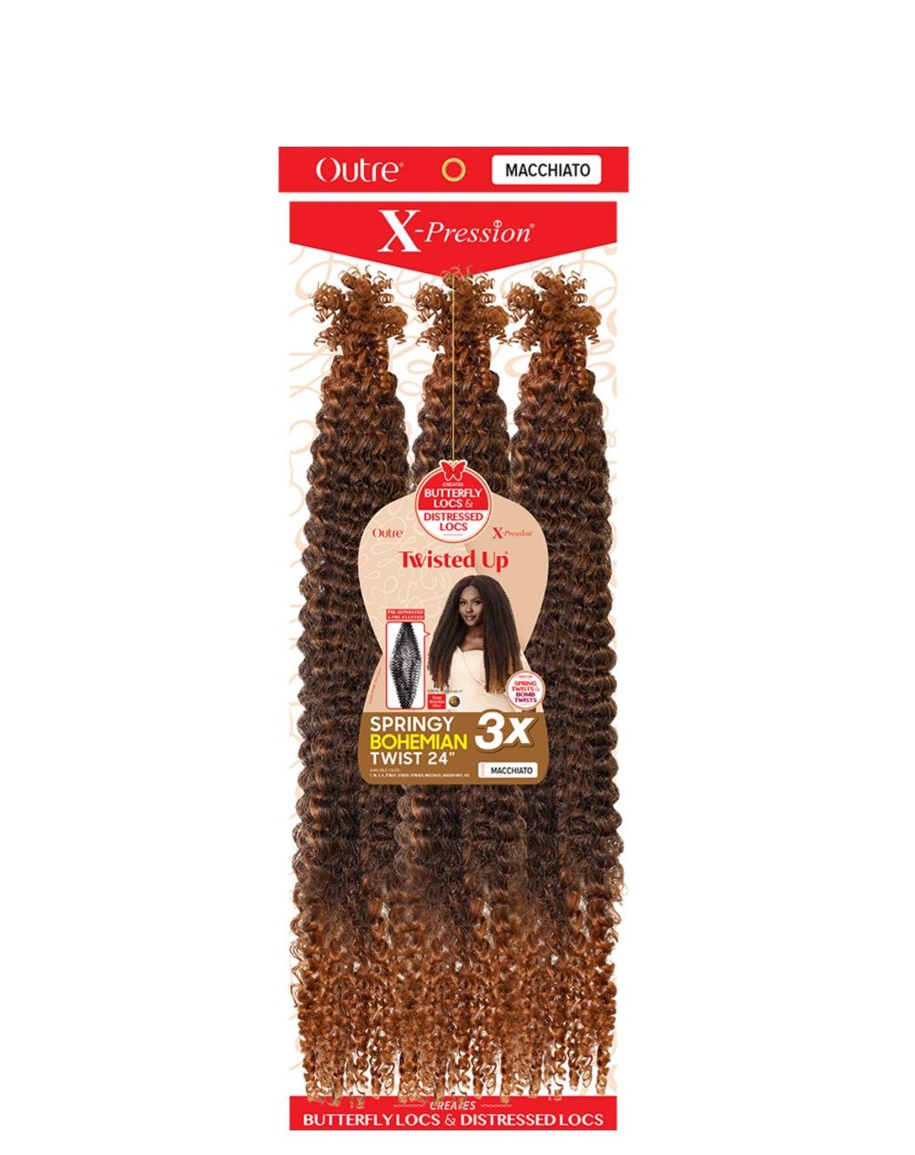 Xpression Twisted Up: Springy Bohemian Twist 16”, Colour: 1, Name: Xpression Twisted Up: Springy Bohemian Twist 16”