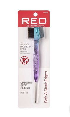 RED EDGE BRUSH OMBRE CHROME: PIN TAIL RED EDGE BRUSH OMBRE CHROME: PIN TAIL